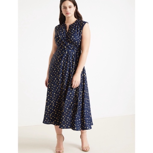 NEW NWT Jason Wu x ELOQUII Surplice Wrap Dress 24 - Picture 1 of 6